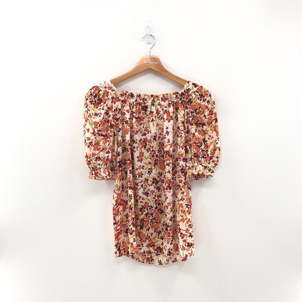 CECE‎ Floral Keyhole Short Sleeve Blouse
CREAM/ ROSE/ YELLOW - Picture 9 of 10